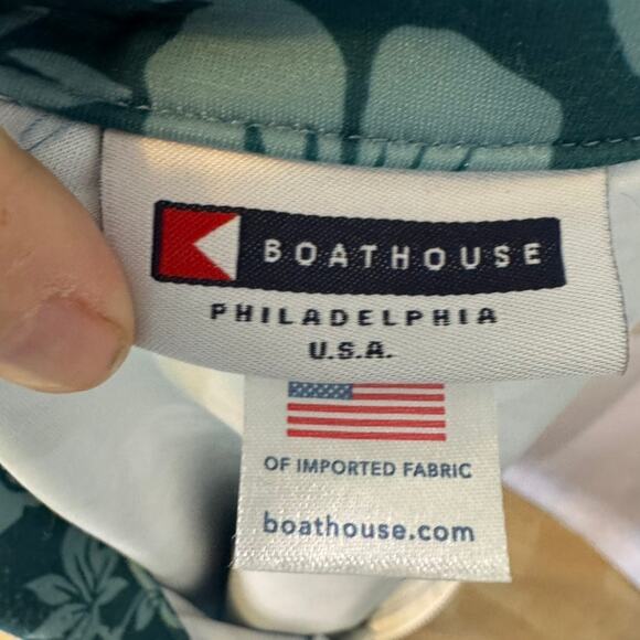 Boathouse USA 2XL Floral 1/4 Zip Pullover Long Sleeve Stretch Shirt - Picture 3 of 6